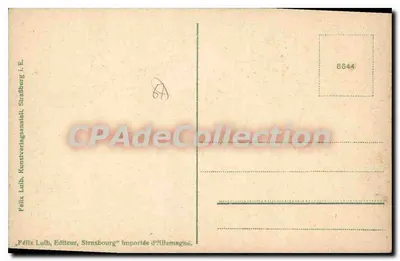 Mulher em traje alsaciano — detalhe — Félix Lulb, Strasbourg — Verso