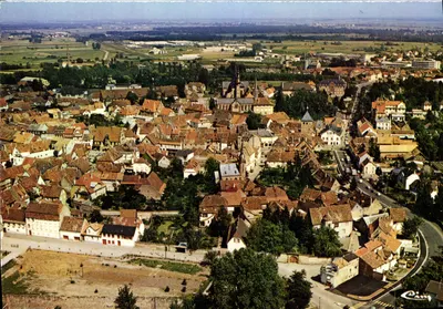 Molsheim (Bas-Rhin) — Vista geral aérea — Impressor Combier