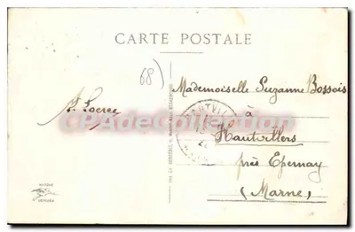 Colmar - Avenue de la République — vue urbaine avec hôtels — éditeur imprimeur inconnu, n° 28 — Verso