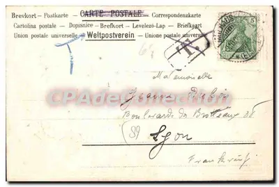 Mühlhausen — vista panorâmica — V.S.M. n° 104 — Verso
