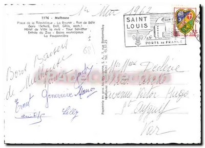 Mulhouse — Pamiątka z Mulhouse — CFAdecollection — Rewers