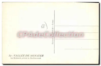 Hohneck widziany z Martinswand — Dolina Munster — Wydawnictwo J. ARNOLD — Colmar — Rewers