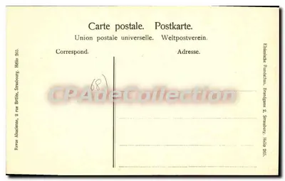 Kościół w Rammersmatt — widok z budynku i cmentarza — Revue Alsaciens, Hélo 265 — Rewers