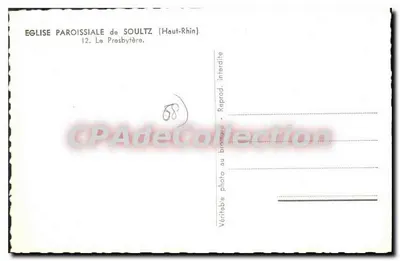 Igreja paroquial de Soultz (Haut-Rhin) — A presbiterio — CPADeCollection — Verso