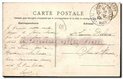 Lyon - Avenue de la Gare de Vaise - Place de Paris — B.F., Parijs, n°2385 — Achterkant