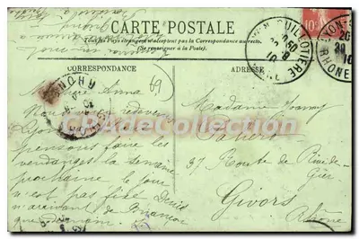 LYON — Avenida de Saxe — LL. — n° 521 — Verso