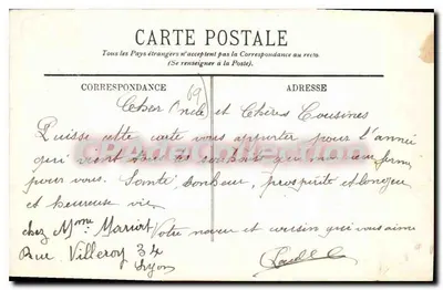 Lyon — Heureuse année — Wydawca L.L. — Rewers