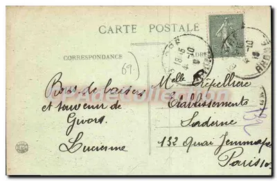 GIVORS (Rhone) — Vista geral e o Rio Rhône — Verso