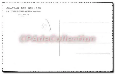 Castello delle Grange — La Tour-de-Salvagny (Rodano) — Delorme, L'Albérac — Verso