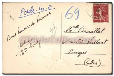 Les Écharmeaux (Rhône) — Villa des Sapins — Combier Imp. Macon — Verso