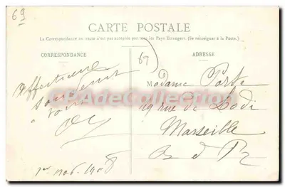 Chazay-d'Azergues (Rhône) — Cour intérieure du Vieux Château — éditeur inconnu, n° 680 — Verso