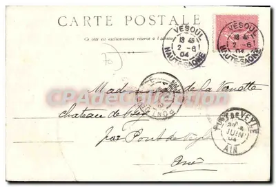 PORT-sur-SAÔNE — Kanał — wydawca nieodczytalny — Rewers