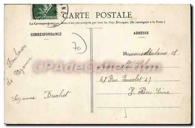 Castelo de Chatigny — Luxeuil-les-Bains (Hte-Saône) — imp. Ad Welck, Saint-Dié, N° 6554 — Verso