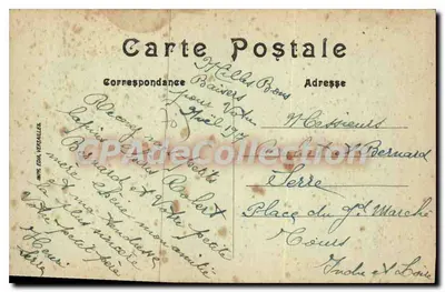 Świąteczna kartka — Annelles i Miasta Pocałunki z GRAY — NÉO-PHOT PARIS — Rewers