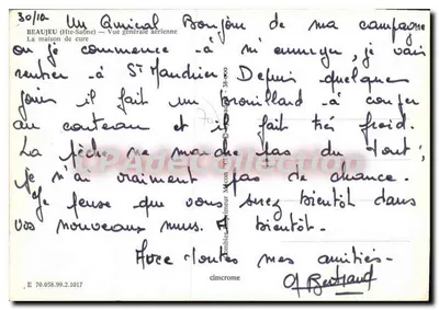 Beaune (Haute-Saône) — Ogólny widok z lotu — Cimbro — Rewers