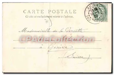 Autun — Widok miasta wysokiego (Strona zachodnia) — H. de Lurioy, n°43 — Rewers