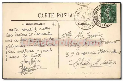 Chalon-sur-Saône — Plac Port-Villiers — E. Lemoine, wyd. — Rewers