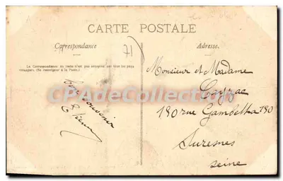 Le Creusot — Dzielnica Riaux zwana « Baraques » — Zbiór Klubu Fotograficznego, wydane przez Ch. Martet, Le Creusot — Rewers