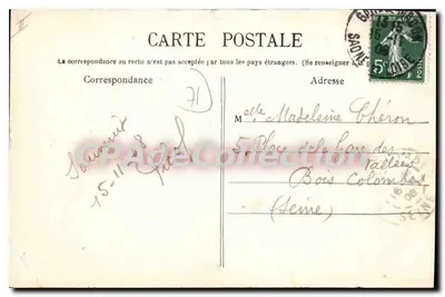 Macon — La Gare — C. Faure Libra, Macon — Verso