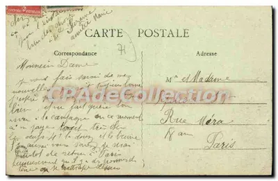 Paray-le-Monial (S.-et-L.) — O Monumento dos Combatentes — editor desconhecido, n°5 — Verso