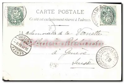Pont de Vaux — A Reyssouze — B. F. Chalon-sur-Saône — Verso