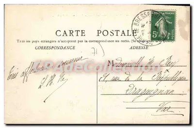 Kasteel van Pierre — Collectie van Kastelen van de Bourgondië — Foto-type Bourgeois Frères Chalon-s-Saône, n°364 — Achterkant