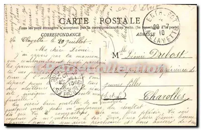 La CLAYETTE — Pałac z Promenady — Arnulas & Dutoour Wyd. — Rewers