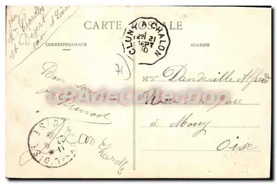 Saint-Désert - Les Roches et Côteau de Cercaut — Wydawca nieznany, numer serii nieczytelny — Rewers