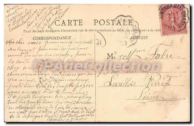 Castelo de Marguerite de Borgonha — (Couches-les-Mines) — Fototipia E. Burguignes frères Clion — Verso