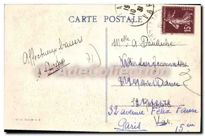 Mont-Saint-Vincent — widok panoramiczny na Collonge — wydawca Delille — Rewers