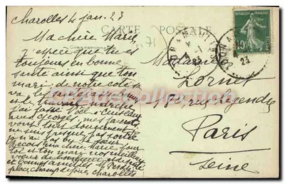 Charolles — Igreja — Edit. Martin — Verso