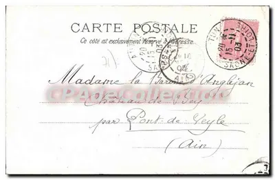 Ruiny Zamku Chazeau — Autum 19 maja 1904 — Fototypia Bourgogne Frères, Chalon/s/S — Rewers