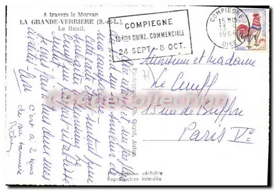 La Grande-Verrière (S.-et-L.) — Le Reuil — Fotógrafo Ch. Guyot, Autun — Verso
