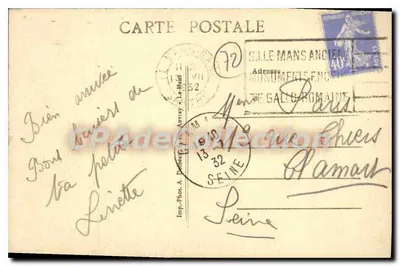 Le Mans — Plac Republiki — Wyd. Fot. A. Darneay — Rewers