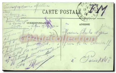 Le Mans — Plac Républika i Pomnik Chanzy — wydawca LL, nr 60 — Rewers
