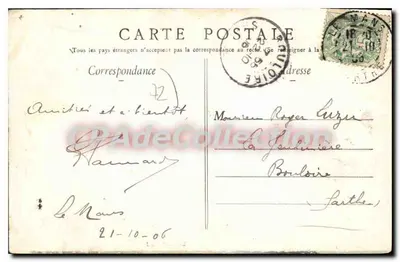A Escada da Grande Porta (velho Le Mans) — Le Mans — Edição N.C. n°70 — Verso