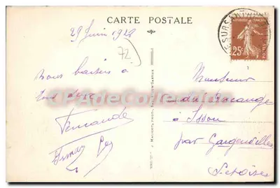 Brzegi Sarzyny w SABLÉ — J. MALICOT, SABLÉ-UN-SARTHE — Rewers