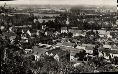 La Chartre-sur-le-Loir — Panorama lado Oeste — R. Gallais, Artisan, Rueil-Malmaison (S.-et-O.)