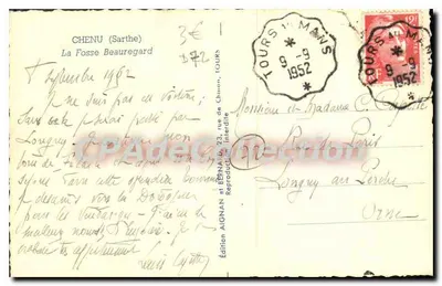 Zamek w Longuy — Chenu (Sarthe) — Wydawnictwo AIGNAN — Rewers