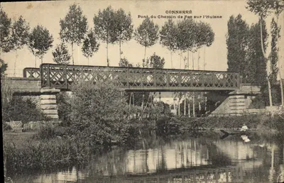 Connerre — Ponte do Caminho de Ferro sobre a Huisne — editor não identificado