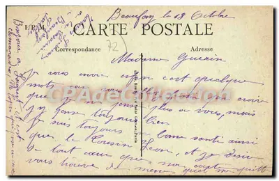 Bonnétabelle — Collage van uitzichten van het kasteel en de stad — LPM — Achterkant