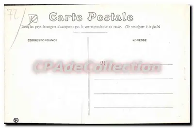 Surthe - Castelo de Bonnetable - O Ponte-Levis — Impressão J. Prouvret, Le Mans — Verso
