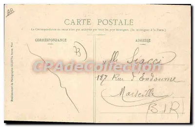 Lago do Bourget - Desembarque de Hautecombe — AIX-LES-BAINS — Edição Giletta, fot., Nice, n° 2238 — Verso