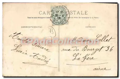 Brides-les-Bains (Savoie) i Glacier de la Vanoise — Stara pocztówka de Collection, nr 312 — Rewers