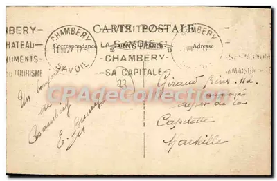 Chambéry — ulica Portiques — B. P. Savoy — Rewers