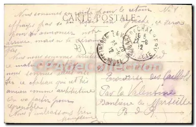 Chambéry — Widok z południa starego zamku Duków Savoijskich, siedziba 28. Dywizji, z hotelem prefektury i zamkiem Nivolet na tle — Wydawca: Kol. Brunat, nr 278 — Rewers