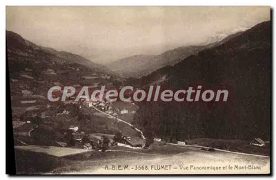 Flumet — Vista panorâmica e o Mont-Blanc — A.B.E.M. - 3568