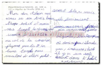 Pralognan-la-Vanoise — Agulhas do Arcellin (2720 m) — Éditions H. PITER — Verso