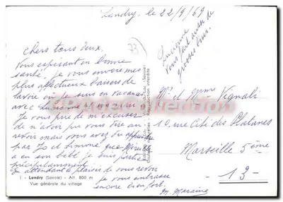Landy (Savoie) — Ogólny widok wioski — Wydawca Edy — Rewers