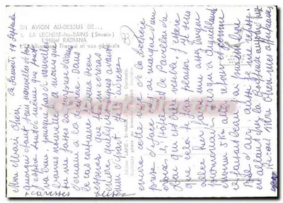 La Chêre-les-Bains — Ogólny widok Hotelu Radiana — Wydawnictwo Lapie, Service Aérien — Rewers